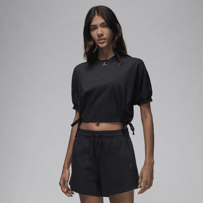 【Nike】Jordan Women's Cropped T-Shirt(送料無料） Jordan Women's Knit Cropped Top. Nike IL